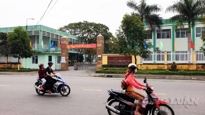 Bệnh viện Đa khoa Quảng Nam - nơi nam công nhân đang được theo dõi, điều trị.