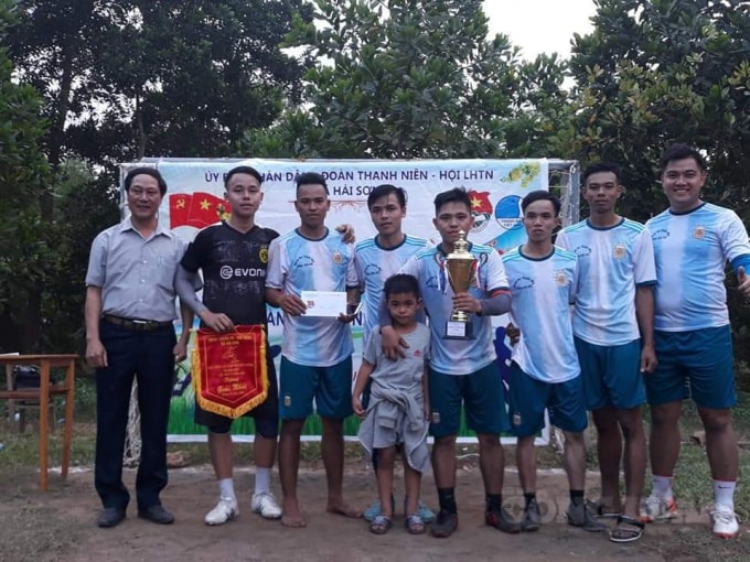 Xã Hải Sơn quan tâm đến phong trào thể dục, thể thao cho thế hệ trẻ.