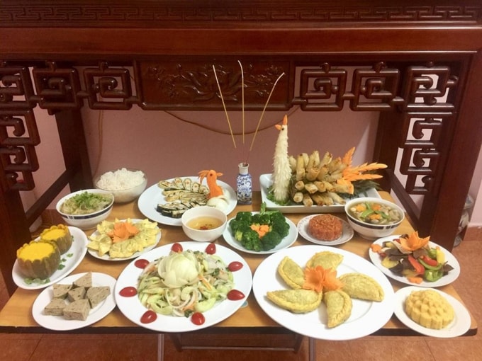 Mâm cơm cúng Gia Tiên trong Văn hóa người Việt. Ảnh: Cần Thơ Tourist