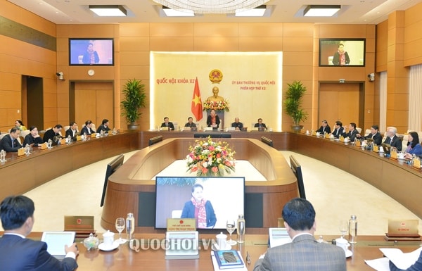 Phiên họp thứ 42 của UBTV Quốc hội khai mạc sáng nay, 10/2. Ảnh: quochoi.vn