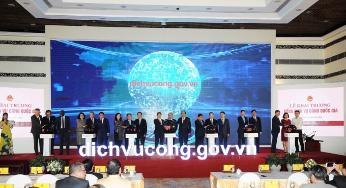 Khai trương Cổng dịch vụ quốc gia.