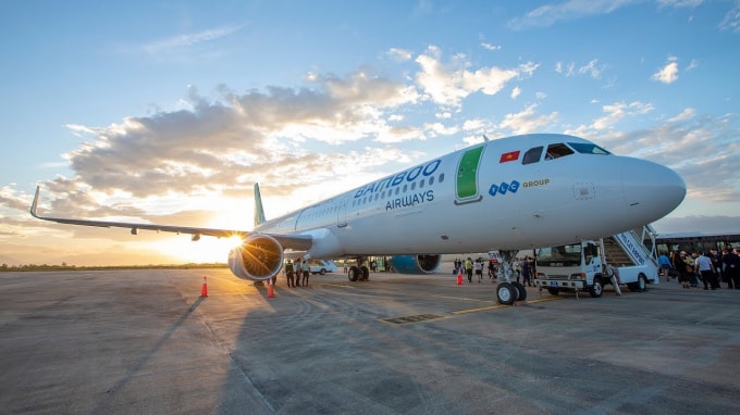 Máy bay A321neo được dùng để khai thác các đường bay đến Hàn Quốc - Ảnh: Bamboo Airways.
