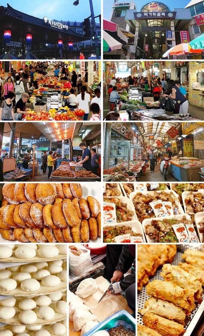 Các loại thực phẩm bày bán tại chợ Yukgeori - Ảnh: Visitkorea.