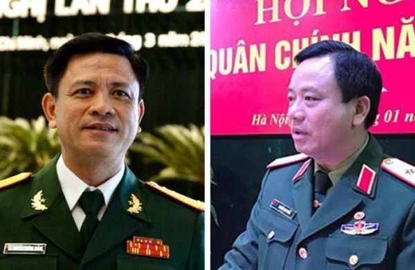 Thiếu tướng Nguyễn Trường Thắng (bên trái) và Thiếu tướng Nguyễn Anh Tuấn. Ảnh: TL