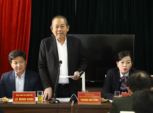 Phó Thủ tướng Trương Hòa Bình yêu cầu giải quyết dứt điểm các vụ khiếu nại, tố cáo đông người.