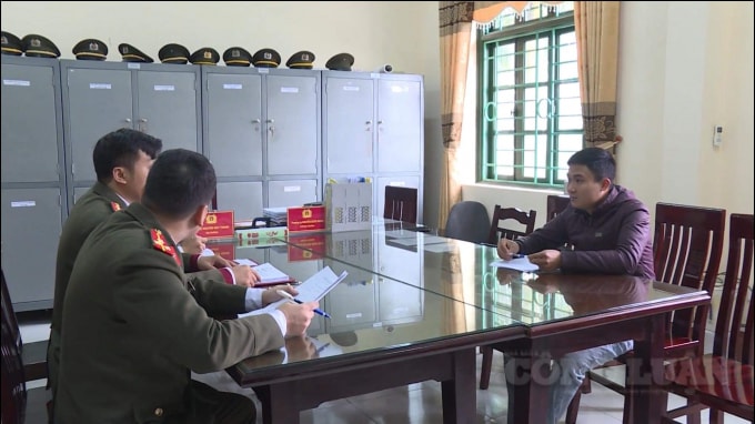 Trần Tiến Đạt tại cơ quan điều tra.