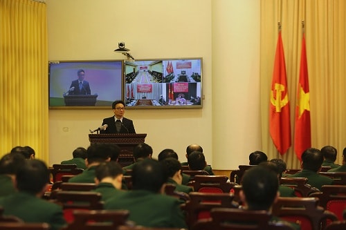 Phó Thủ tướng Vũ Đức Đam phát biểu tại Hội nghị. Ảnh: VGP