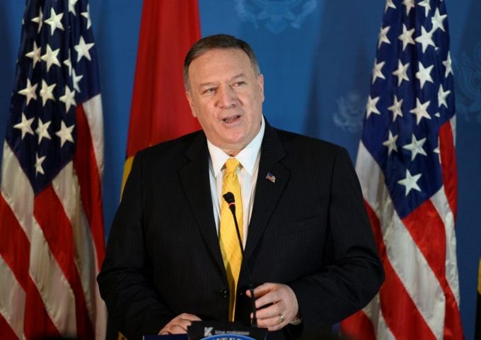 Ngoại trưởng Mỹ Mike Pompeo. Ảnh: Reuters