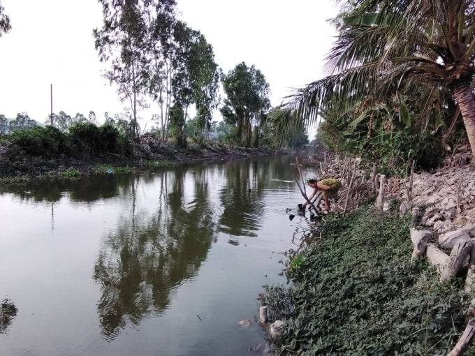 Mực nước trên hệ thống kênh, mương đang xuống rất thấp.