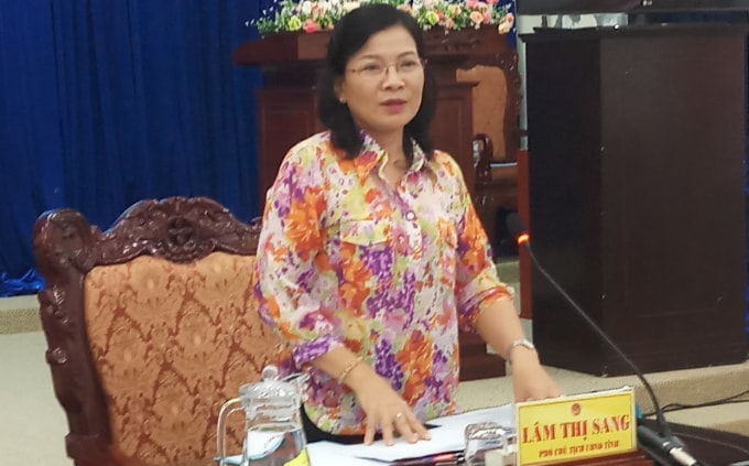 Bà Lâm Thị Sang, Phó Chủ tịch UBND tỉnh Bạc Liêu được phân công kiêm nhiệm Giám đốc Sở Giáo dục, Khoa học và Công nghệ.