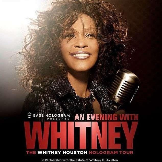 Poster của tour diễn The Whitney Houstonm Hologram - Ảnh: Internet