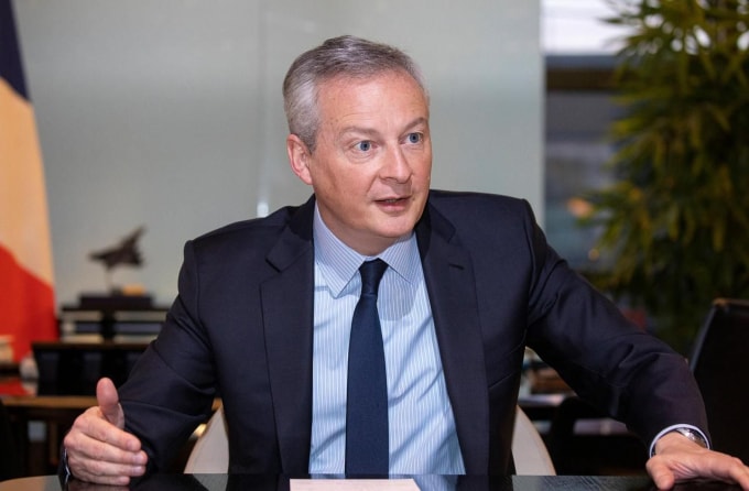 Bộ trưởng Tài chính Pháp Bruno Le Maire. Ảnh: GI