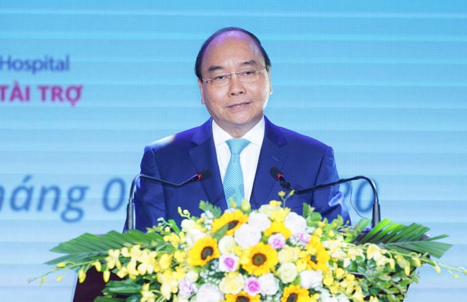 Thủ tướng Nguyễn Xuân Phúc phát biểu tại buổi lễ. Ảnh: VGP.
