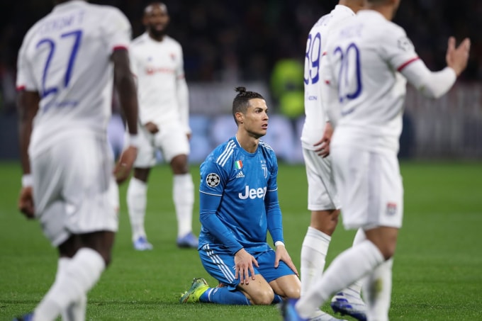 Ronaldo không có nhiều cơ hội ghi bàn. Ảnh: Getty