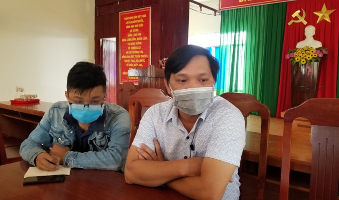 Lãnh đạo UBND phường Nại Hiên Đông (Quận Sơn Trà, TP Đà Nẵng) thông tin sự việc. (ảnh HQ)