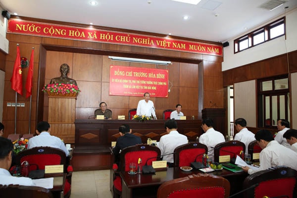 Quang cảnh buổi làm việc. Ảnh: VGP