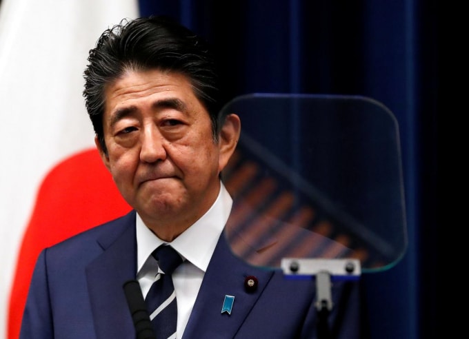 Thủ tướng Nhật Bản Shinzo Abe. Ảnh: Reuters