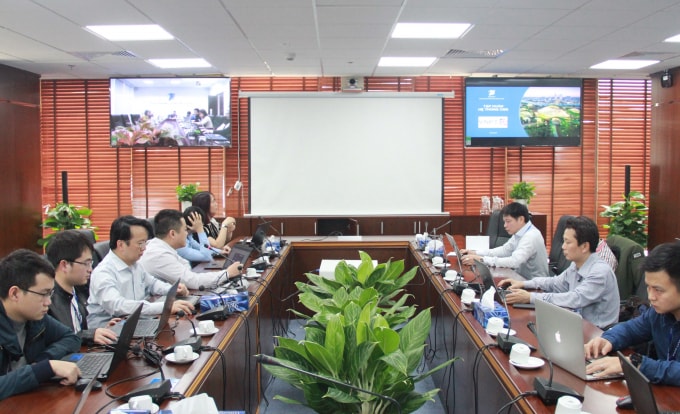 Đào tạo trực tuyến qua hệ thống VNPT Meeting.