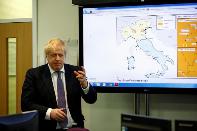 Thủ tướng Anh Boris Johnson. Ảnh: Reuters