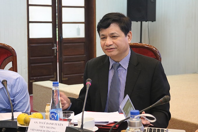 GS.TS Lê Danh Tuyên - Viện trưởng Viện Dinh dưỡng quốc gia. Ảnh TL.