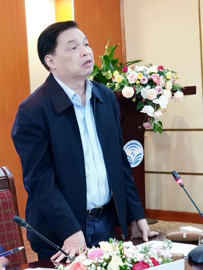 Phó trưởng Ban Tuyên giáo TW Lê Mạnh Hùng phát biểu. Ảnh: Hà Vân.