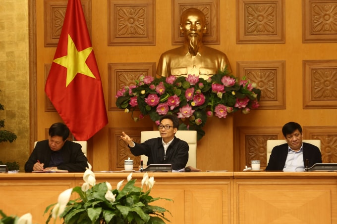 Phó Thủ tướng Vũ Đức Đam phát biểu chỉ đạo tại cuộc họp của Ban chỉ đạo.