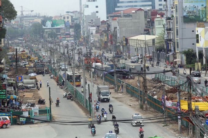 Đẩy nhanh tiến độ các dự án giao thông trọng điểm góp phần giảm ùn tắc giao thông trên địa bàn Hà Nội (Ảnh minh họa)
