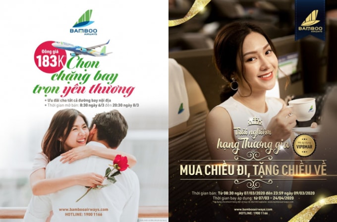 Bamboo Airways tung loạt chương trình ưu đãi nhân dịp 8/3.