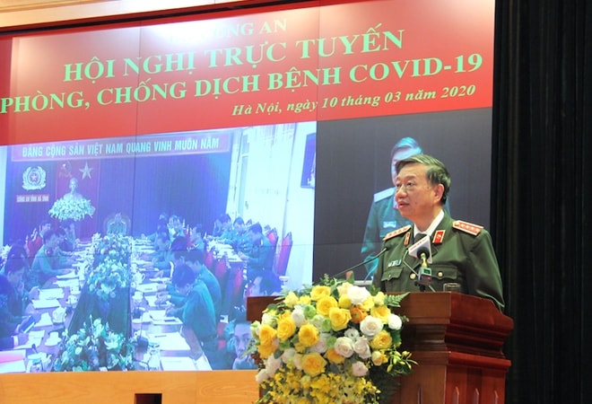Đại tướng Tô Lâm phát biểu chỉ đạo hội nghị. Ảnh: BCA.
