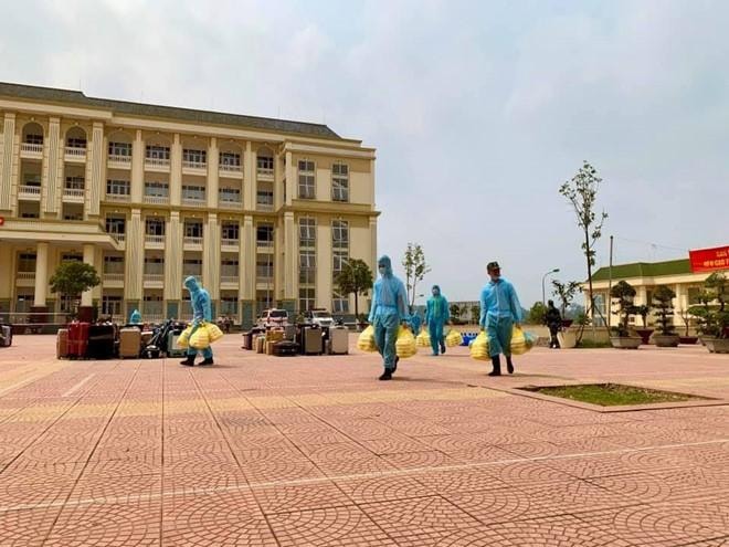 Khu cách ly tập trung tại Trường Quân sự Sơn Tây thuộc Bộ Tư lệnh Thủ đô (thị xã Sơn Tây, TP. Hà Nội). Ảnh: TNO