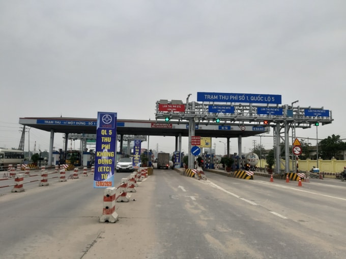Chính thức thu phí tự động không dừng trên Quốc lộ 5 từ ngày hôm nay (12/3). Ảnh: TL
