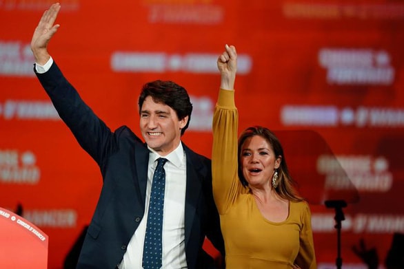Vợ chồng Thủ tướng Canada Justin Trudeau. Ảnh: Reteurs
