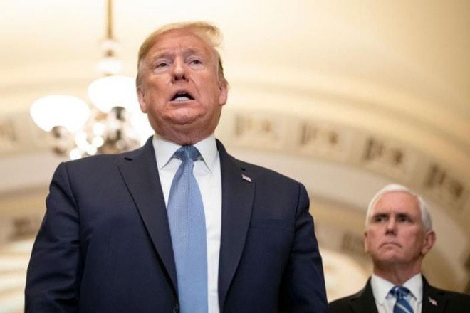 Ông Trump tuyên bố tình trạng khẩn cấp quốc gia nhằm đối phó với Covid-19. Ảnh: Getty