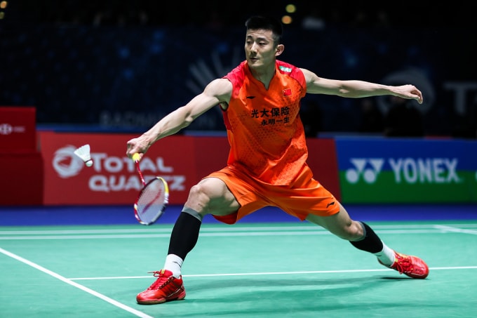 Chen Long đánh bại Lin Dan tại giải cầu lông All England Open 2020. Ảnh: thestar