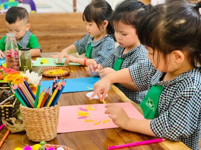 Một hoạt động của trường mầm non Maple Leaf – Lá Phong Xanh.