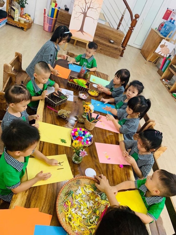 Một hoạt động của trường mầm non Maple Leaf – Lá Phong Xanh.