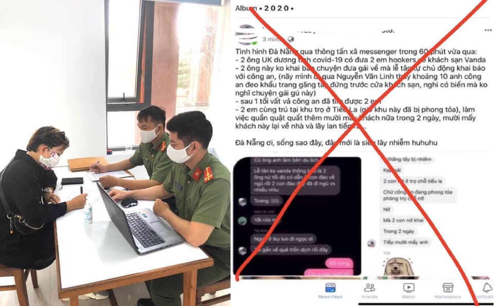 Bà H. bị xử phạt 10 triệu đồng, buộc tháo gỡ những thông tin sai sự thật ở trên Facebook. Ảnh: PV
