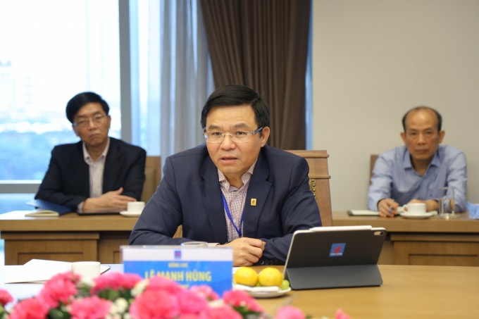 Tổng giám đốc PVN Lê Mạnh Hùng phát biểu
