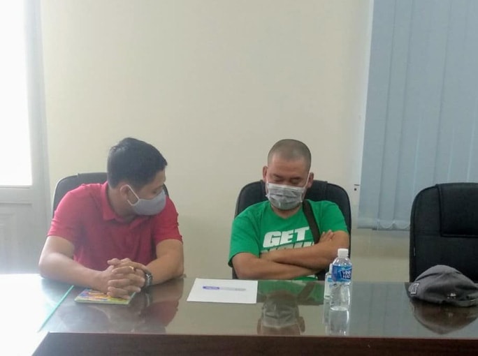 Công an huyện Tuy Phong đã mời N.K.T lên làm việc và xử phạt 10 triệu đồng, ký cam kết không tái phạm. Ảnh: PV