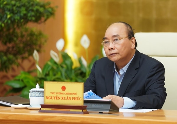 Thủ tướng Nguyễn Xuân Phúc phát biểu tại cuộc họp. Ảnh: VGP
