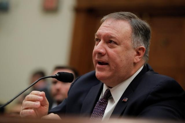 Ngoại trưởng Mỹ Mike Pompeo. Ảnh: Reuters