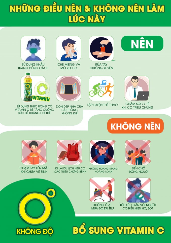 Những điều nên và không nên làm lúc này giúp mọi người phòng tránh dịch bệnh.
