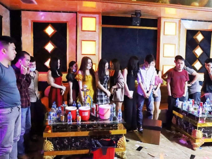 76 đối tượng đều dương tính với chất ma túy. Ảnh CAHT