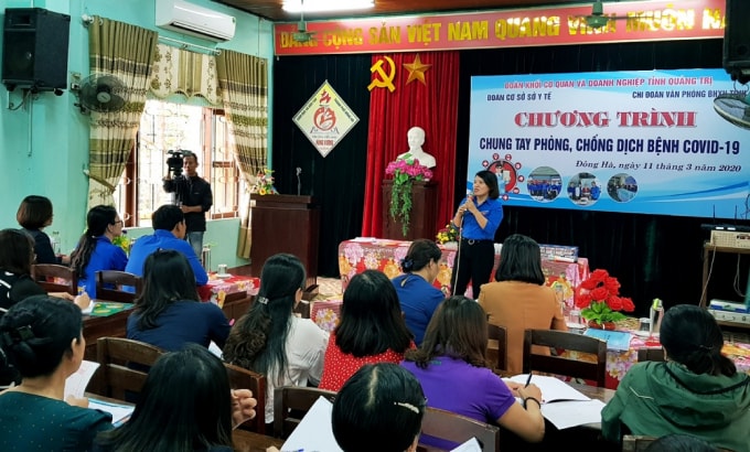 BHXH Quảng Trị tuyên truyền về phòng chống dịch bệnh Covid-19