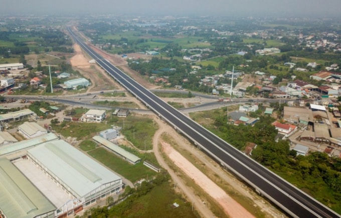 Dự án đường cao tốc Bến Lức - Long Thành được Chính phủ gỡ khó. Ảnh: internet