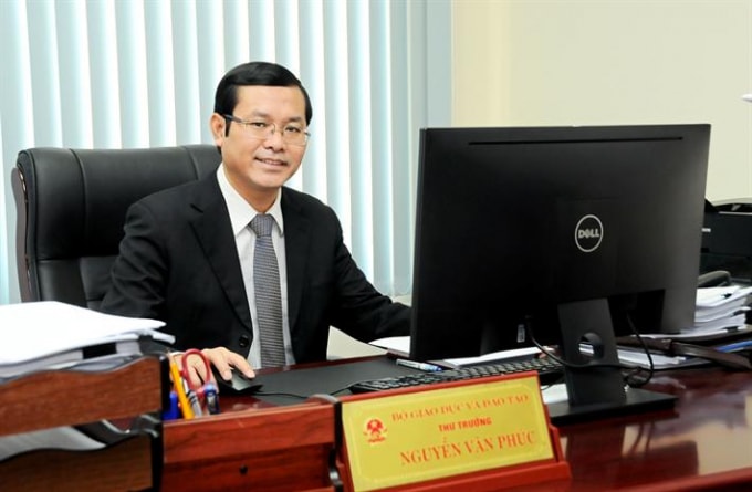 Thứ trưởng Bộ Giáo dục và Đào tạo Nguyễn Văn Phúc (ảnh T.L).