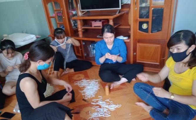 Đoàn xã dự định sẽ may khoảng 4000 khẩu trang vải trong đợt này.