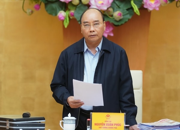 Thủ tướng phát biểu tại cuộc họp. Ảnh: VGP