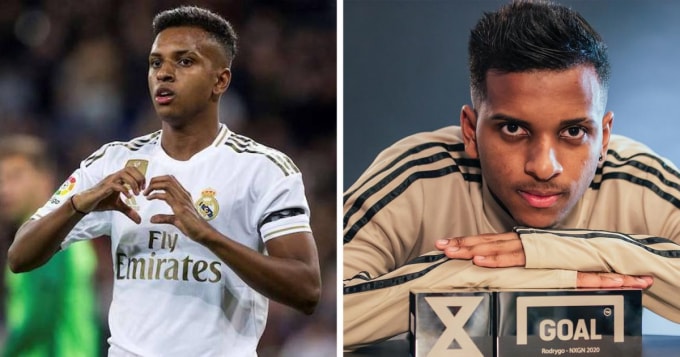 Rodrygo giành chiến thắng ở giải Cầu thủ tuổi teen hay nhất thế giới năm 2020. Ảnh: tribuna