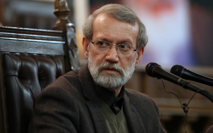 Chủ tịch Quốc hội Iran dương tình với Covid-19. Ảnh: timesofisrael